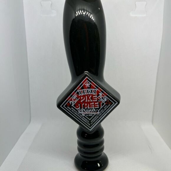 Pike Street Stout Porcelain Tap Handle Seattle Beer 1989 Brewery - Picture 3 of 3